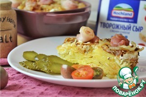 Картофельная запеканка в яично-сырной заливке