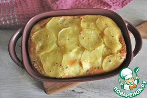 Картофельная запеканка в яично-сырной заливке