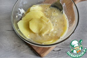 Картофельная запеканка в яично-сырной заливке