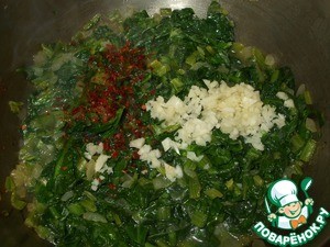 Картофельно-шпинатный гратен под соусом бешамель