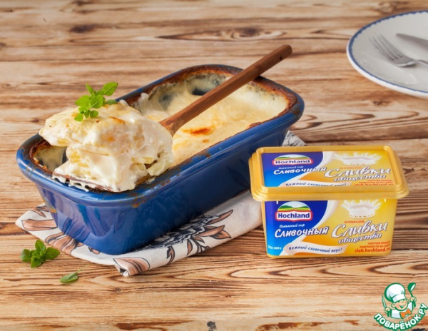 Картофельно-сырный гратен Картофельно-сырный гратен