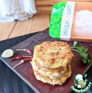 Картофельные драники с индейкой