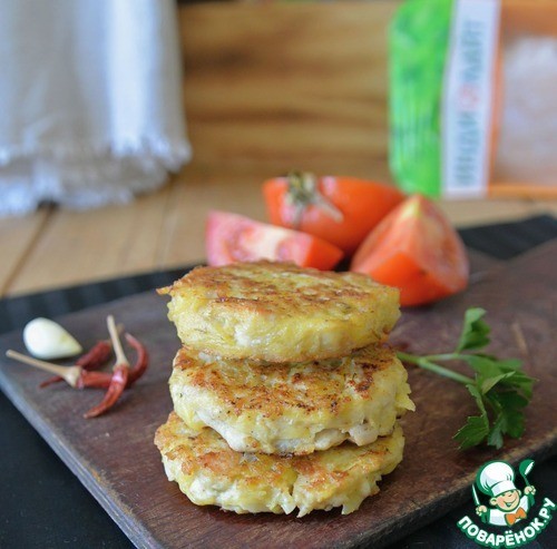 Картофельные драники с индейкой