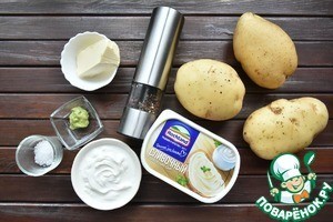 Картофельные шкурки, фаршированные сыром Картофельные шкурки, фаршированные сыром