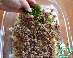 Картофельный гратен с мясом Картофельный гратен с мясом