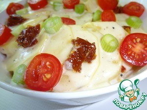 Картофельный гратен с вялеными томатами