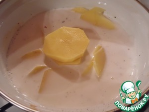 Картофельный гратен в сливочно–горчичном соусе