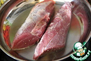 Картофельный гратин со свиной вырезкой