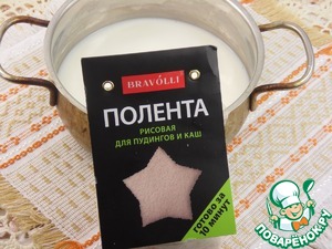 Каша из рисовой поленты с курагой Каша из рисовой поленты с курагой