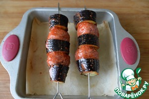 Кебаб из индейки с баклажанами Кебаб из индейки с баклажанами