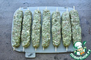 Кебаб с гранатовой глазурью