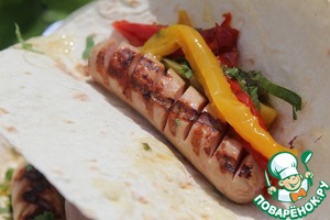 Кисло-сладкие перцы с сосисками Кисло-сладкие перцы с сосисками