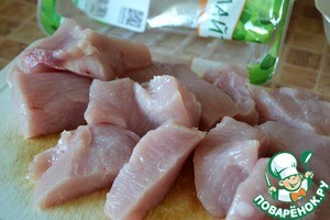 Кокосовая индейка с соусом из авокадо