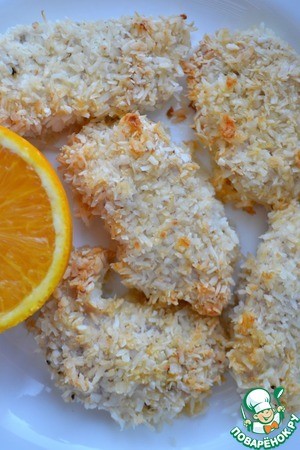 Кокосовая индейка с соусом из авокадо