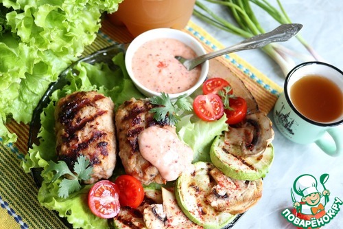 Котлеты-гриль с пикантным медовым соусом Котлеты-гриль с пикантным медовым соусом
