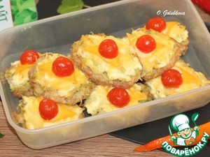 Котлеты из фарша индейки под шубкой Котлеты из фарша индейки под шубкой