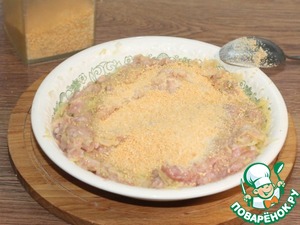 Котлеты из фарша индейки под шубкой Котлеты из фарша индейки под шубкой