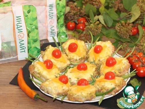 Котлеты из фарша индейки под шубкой Котлеты из фарша индейки под шубкой