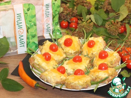 Котлеты из фарша индейки под шубкой Котлеты из фарша индейки под шубкой