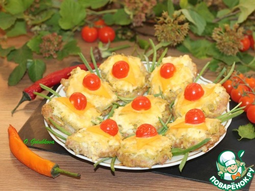 Котлеты из фарша индейки под шубкой Котлеты из фарша индейки под шубкой