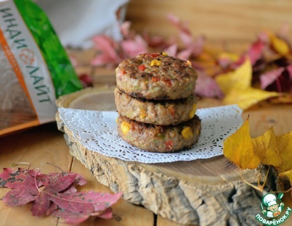 Котлеты из индейки по-гавайски