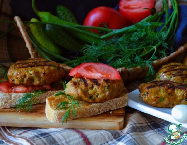 Котлеты из индейки с капустой Котлеты из индейки с капустой