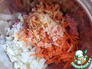Котлеты из индейки с кукурузной полентой Котлеты из индейки с кукурузной полентой
