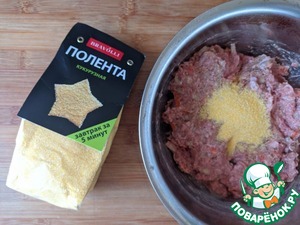 Котлеты из индейки с кукурузной полентой Котлеты из индейки с кукурузной полентой