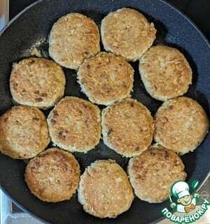 Котлеты из тунца и овсянки Котлеты из тунца и овсянки