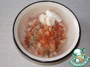 Котлеты с творожным сыром в духовке