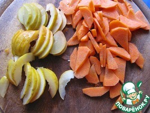 Коурма шурпа, жареная