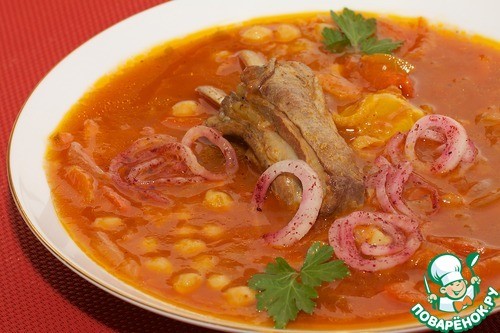 Коурма шурпа, жареная