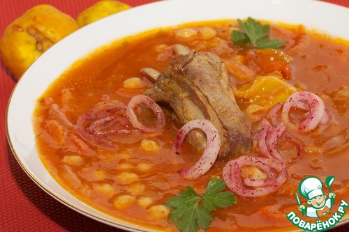 Коурма шурпа, жареная