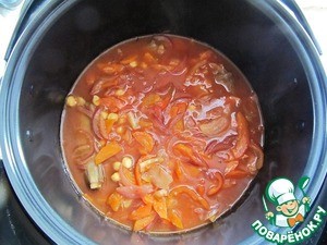 Коурма шурпа, жареная