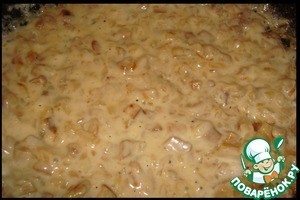 Крученики в подливке из белых грибов