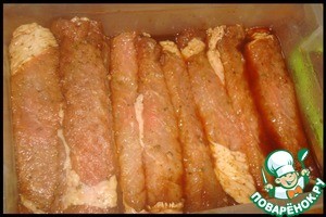 Крученики в подливке из белых грибов