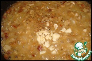 Крученики в подливке из белых грибов