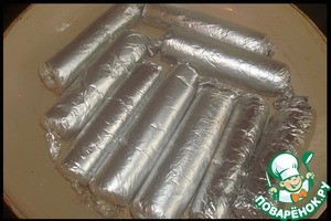 Крученики в подливке из белых грибов