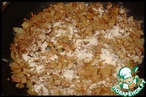 Крученики в подливке из белых грибов