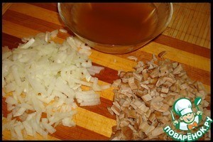 Крученики в подливке из белых грибов