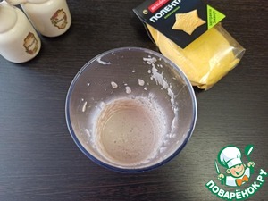 Кукурузные шарики с ореховым соусом