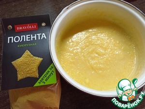 Кукурузные шарики с ореховым соусом