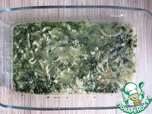 Курица в сливочном рисе со шпинатом