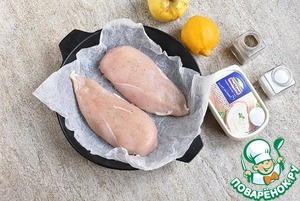 Куриная грудка с яблочно-сырным соусом Куриная грудка с яблочно-сырным соусом