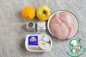 Куриная грудка с яблочно-сырным соусом Куриная грудка с яблочно-сырным соусом