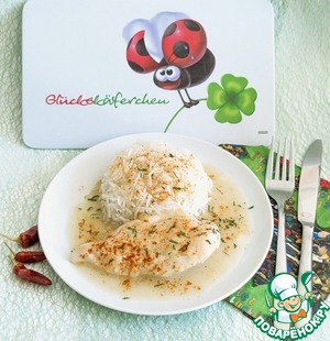 Куриная грудка в кокосово-лаймовом соусе