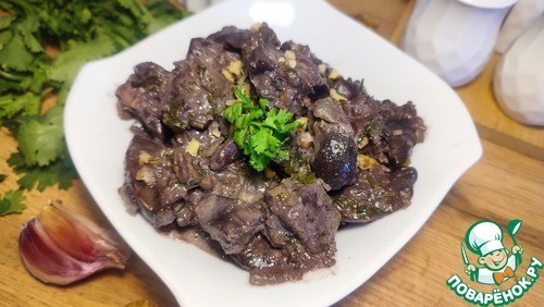 Куриная печень по-кавказски