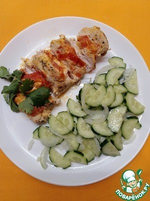 Куриное филе с плавленым сыром