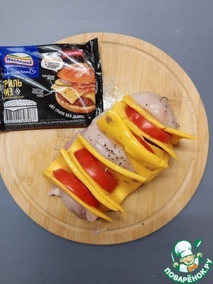 Куриное филе с плавленым сыром