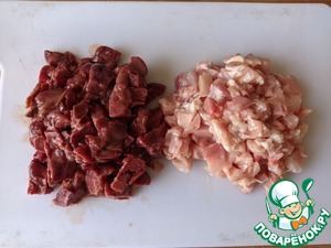 Куриное суфле с печенью и сыром